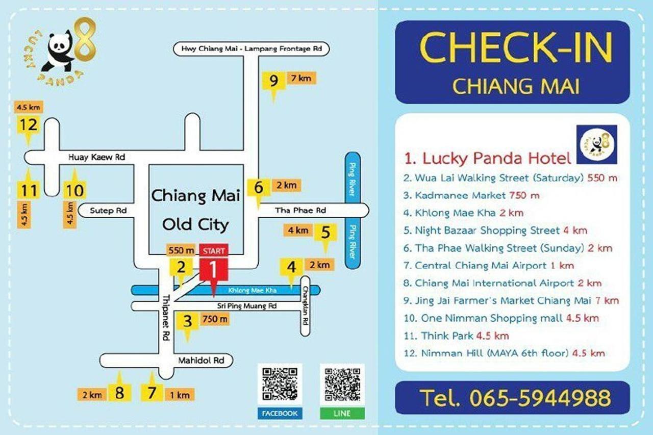 Lucky Panda Hotel Chiang Mai Eksteriør billede